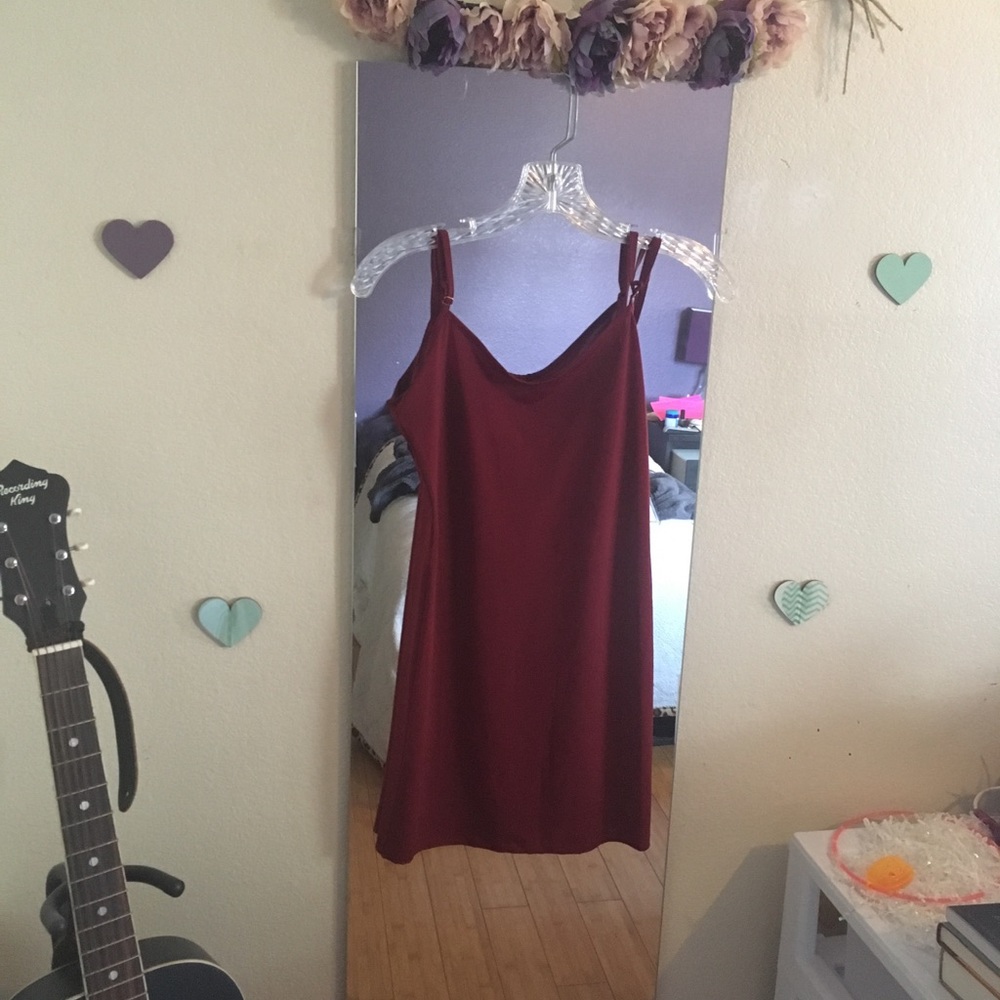 For love lemons red slip dress